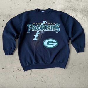Vintage Green Bay Packers Sweatshirt in black – Size XL.